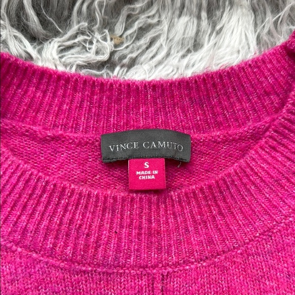 Vince Camuto Center Seam Crewneck Sweater in Paradox - Picture 3 of 11